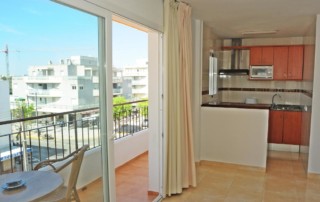 Playa den Bossa Central Apartment 6 guests AVEIBZAP Living room - LeibTour: TOP aparthotels in Ibiza